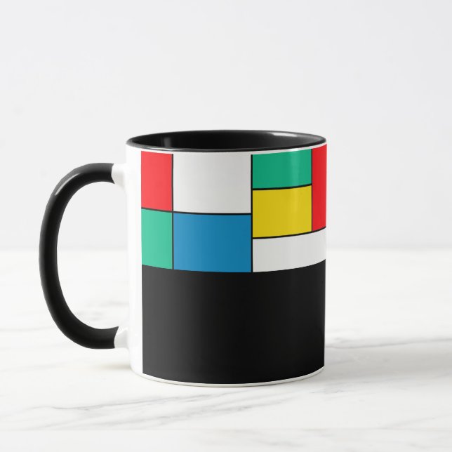D03 - Mug with Rectangular Color Fields (Left)