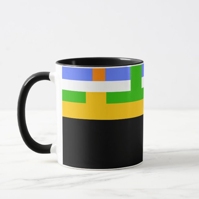 D04 - Mug with Horizontal Color Stripes (Left)