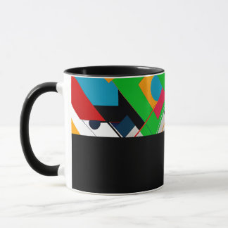 D08 - Tasse mit diagonalen Farbflächen Mug