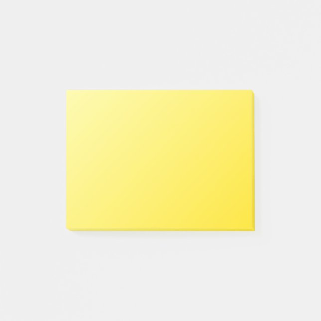 D1 Linear Gradient - Light Yellow to Dark Yellow Post-it Notes (Front)