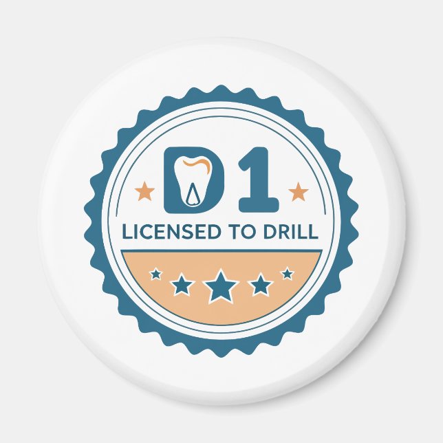 D1 to DDS Dental Student Magnet (Front)