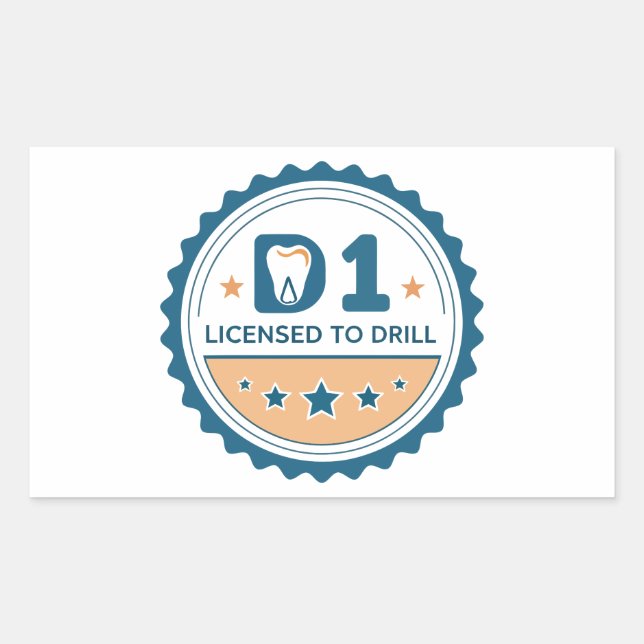  D1 to DDS Dental Student Sticker (Front)