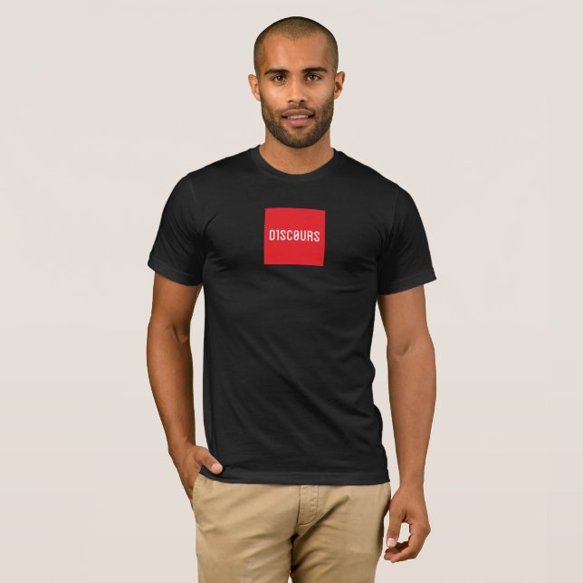 D1SC0URS red square shirt (Front Full)
