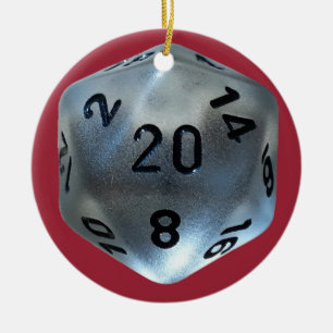 D20 CERAMIC TREE DECORATION