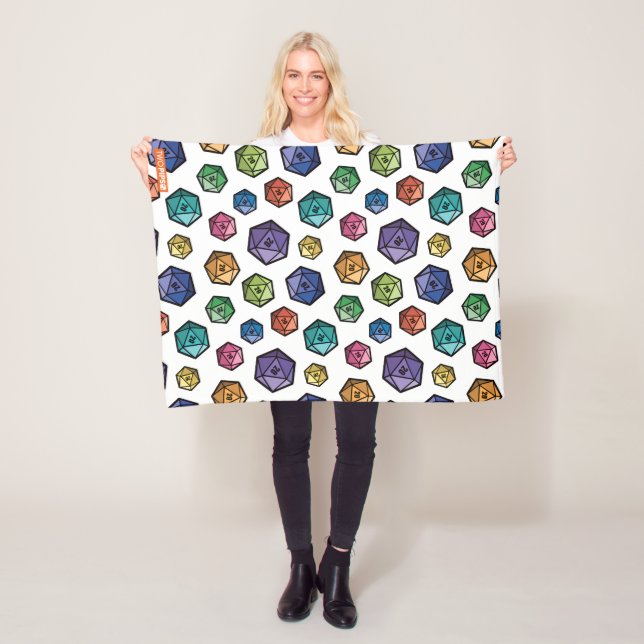 D20 Colourful Pattern Blanket (In Situ)