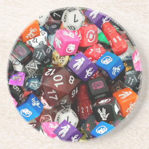 d20 dice coaster