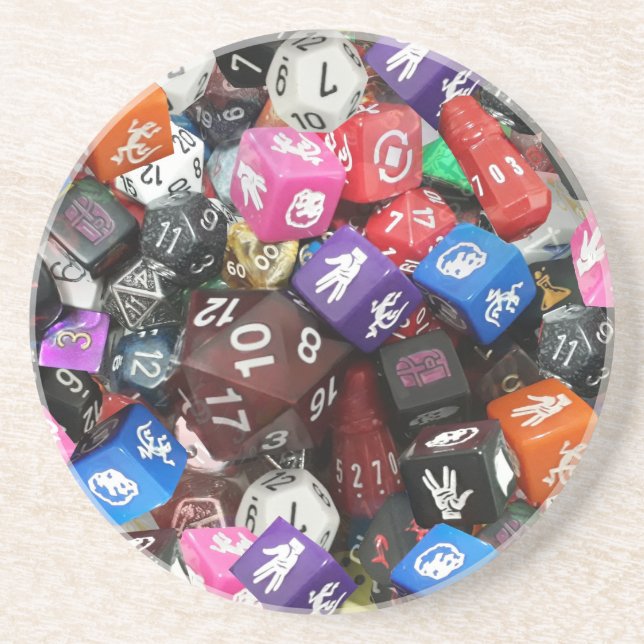 d20 dice coaster (Front)