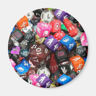 d20 dice magnet