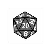 D20 Dice RPG Icon Rubber Stamp (Imprint)
