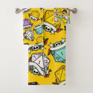 D20 Dice Set Pattern