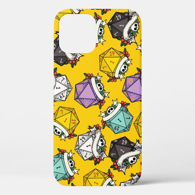 D20 Dice Set Pattern Case-Mate iPhone Case (Back)