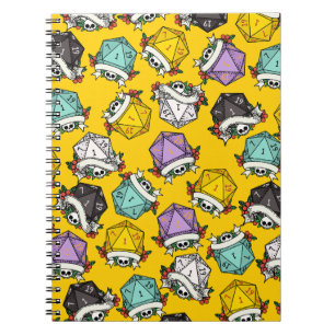 D20 Dice Set Pattern Notebook