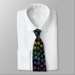 D20 Dice Set Pattern (Rainbow) Neck Tie<br><div class="desc">A D20 dice set pattern featuring all die used in the D20 system. For tabletop RPG players and enthusiasts. Designed by Maratus Funk.</div>
