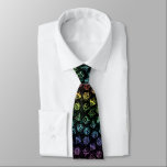 D20 Dice Set Pattern (Rainbow) Neck Tie<br><div class="desc">A D20 dice set pattern featuring all die used in the D20 system. For tabletop RPG players and enthusiasts. Designed by Maratus Funk.</div>