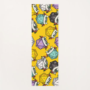 D20 Dice Set Pattern Yoga Mat
