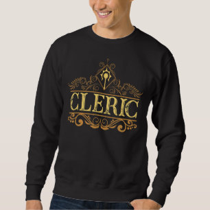 D20 Dice The Cleric Rpg Class Tabletop Roleplaying Sweatshirt