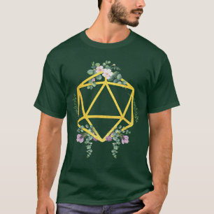 D20 Gaming Dice Game Set Polyhedral Board Gamers G T-Shirt