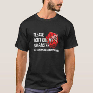 D20 Gaming Fantasy Dragons Tabletop Dice Mercy T-Shirt