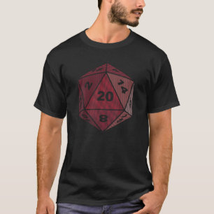D20 Line Art - Roleplaying RPG Tabletop Adventure T-Shirt