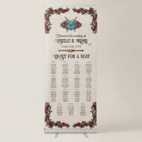 D20 Monogram RPG Wedding 15 Seating Chart Welcome