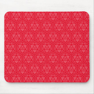 D20 Pattern Custom Background Colour Mousepad