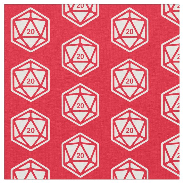 D20 Pattern Fabric (Close Up)