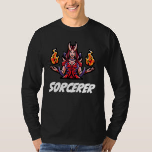 D20 Rpg Dragons Tabletop Dungeon Class Sorcerer T-Shirt