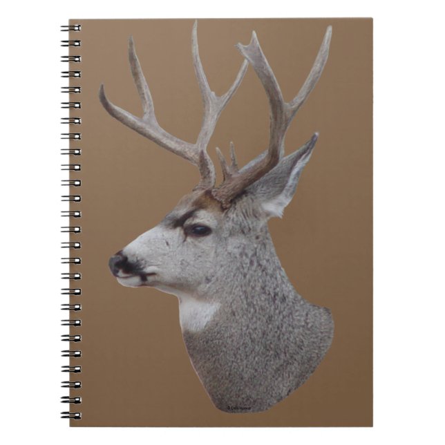 D27 Mule deer Head Notebook (Front)