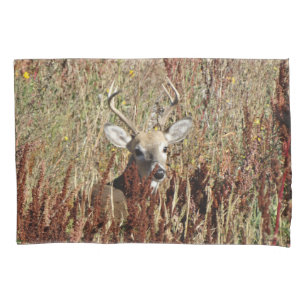 D31 White-tailed Deer in the Weeds Pillowcase