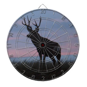 D3 Mule Deer Buck Sunrise Buck Dartboard