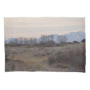 D4 Mule Deer Buck and Sweet Grass Hills Pillowcase