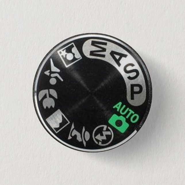 D90 Mode Dial 3 Cm Round Badge (Front)