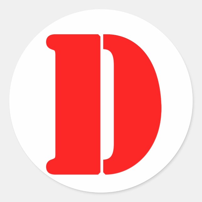 D_2 CLASSIC ROUND STICKER (Front)