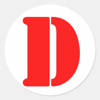 D_2 CLASSIC ROUND STICKER