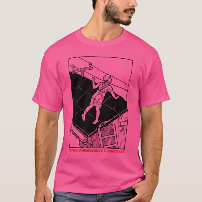 D.A.F.  Retro Style Fan Design T-Shirt (Front)