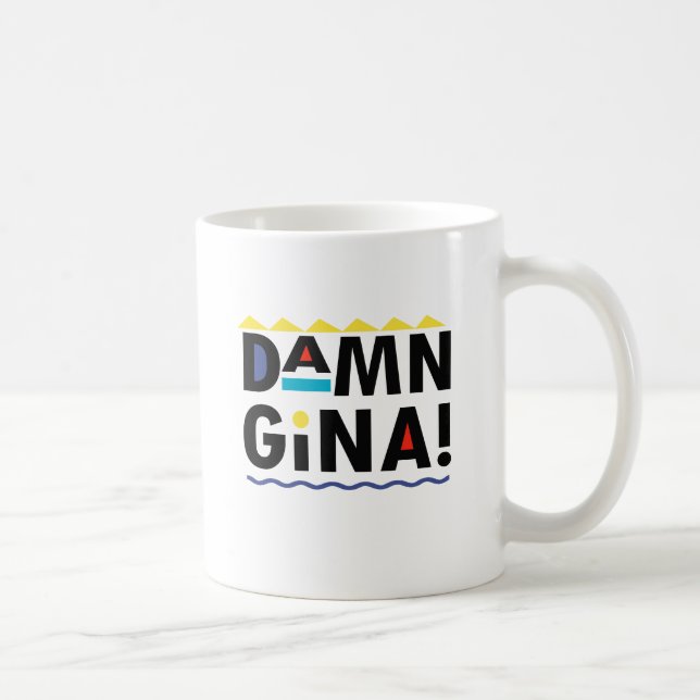 D A M N GINA COFFEE MUG (Right)
