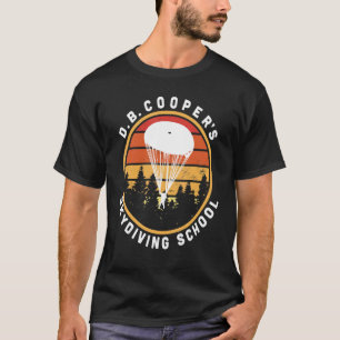 D B  Cooper Skydiving School Cryptid Urban Legend T-Shirt