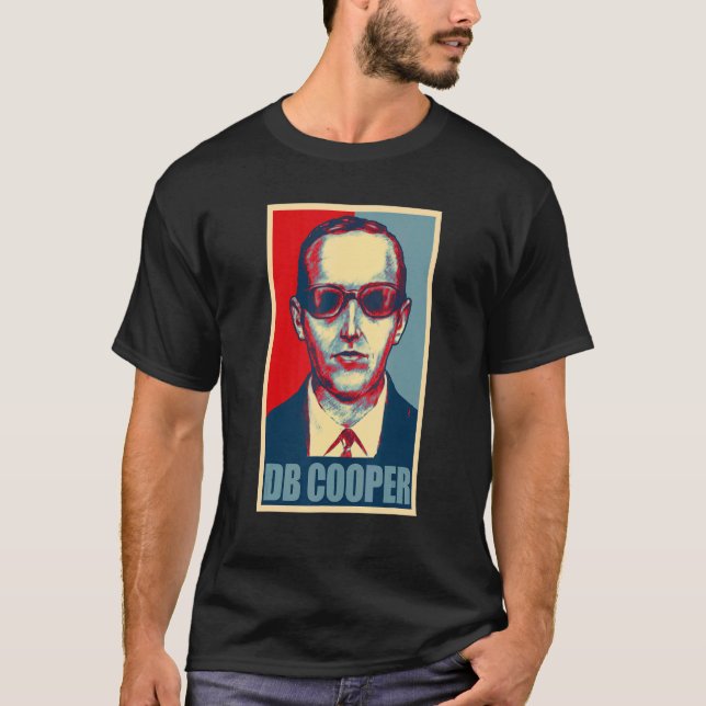 D B Cooper Urban Legend Retro Style T-Shirt (Front)