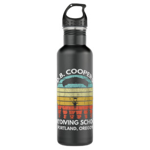 D. B. Coopers Skydiving School Portland, Oregon Fu 710 Ml Water Bottle