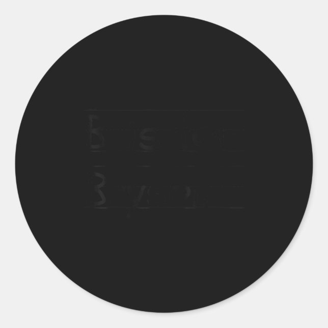 D B Is For Bryson Name Student Kindergarten  Classic Round Sticker (Front)