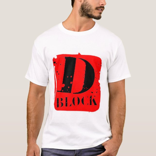 D-blockredblshirt T-Shirt (Front)
