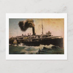 D&C Line Steamer City of Mackinac Postcard