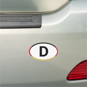 D Car Magnet & Germany /German travel sticker flag