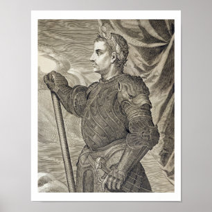 D. Claudius Caesar Emperor of Rome from 41 - 54 AD Poster