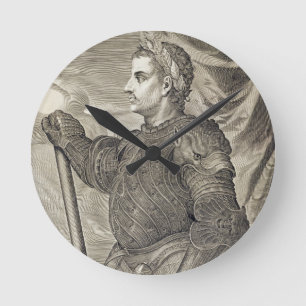 D. Claudius Caesar Emperor of Rome from 41 - 54 AD Round Clock