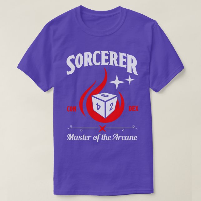 D&D Character Class Sorcerer  T-Shirt (Design Front)