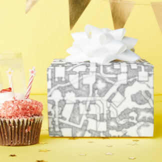 D&D Dungeon Map Wrapping Paper