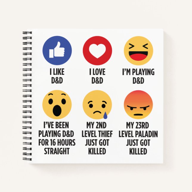 D&D Emojis Notebook (Front)