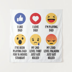 D&D Emojis Tapestry