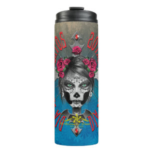 D.D.L.M. La Catrina Thermal Tumbler